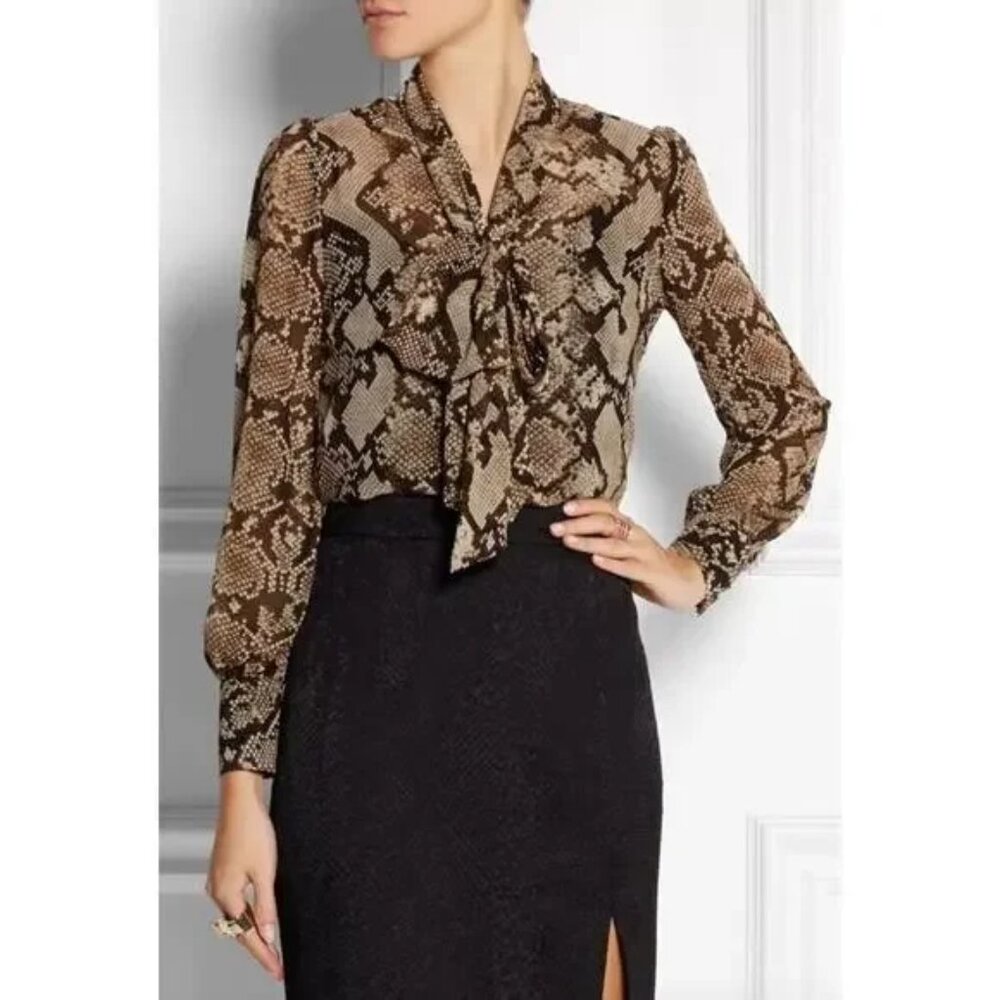Altuzarra blouse in snakeskin